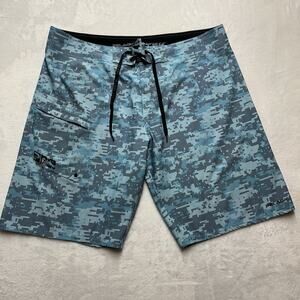 Pelagic 4 Tek Board Shorts Men’s Sz 40 Camouflage Fishing Performance Beach